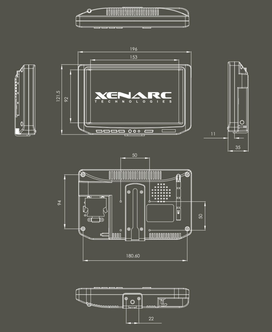 Mechanical Drawing - Xenarc 700/702 Series 7
